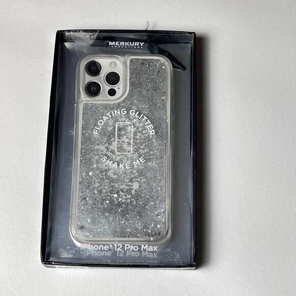 Merkury Innovations Floating Glitter Phone  Case iPhone 12 Max Pro - Picture 1 of 8